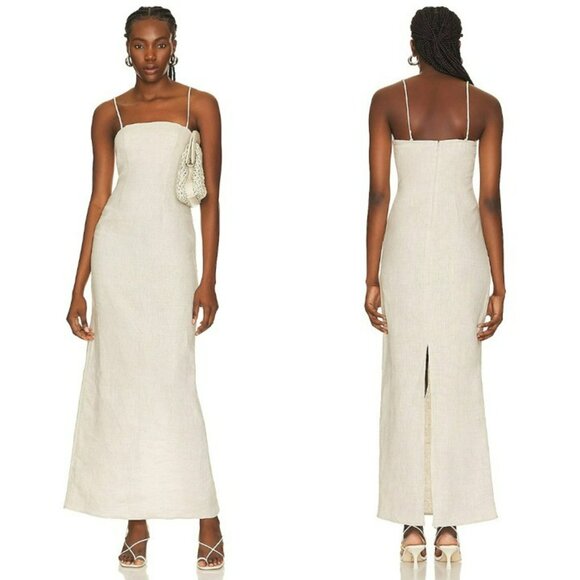 L'Academie Irissa Maxi Dress - Natural - Picture 1 of 12